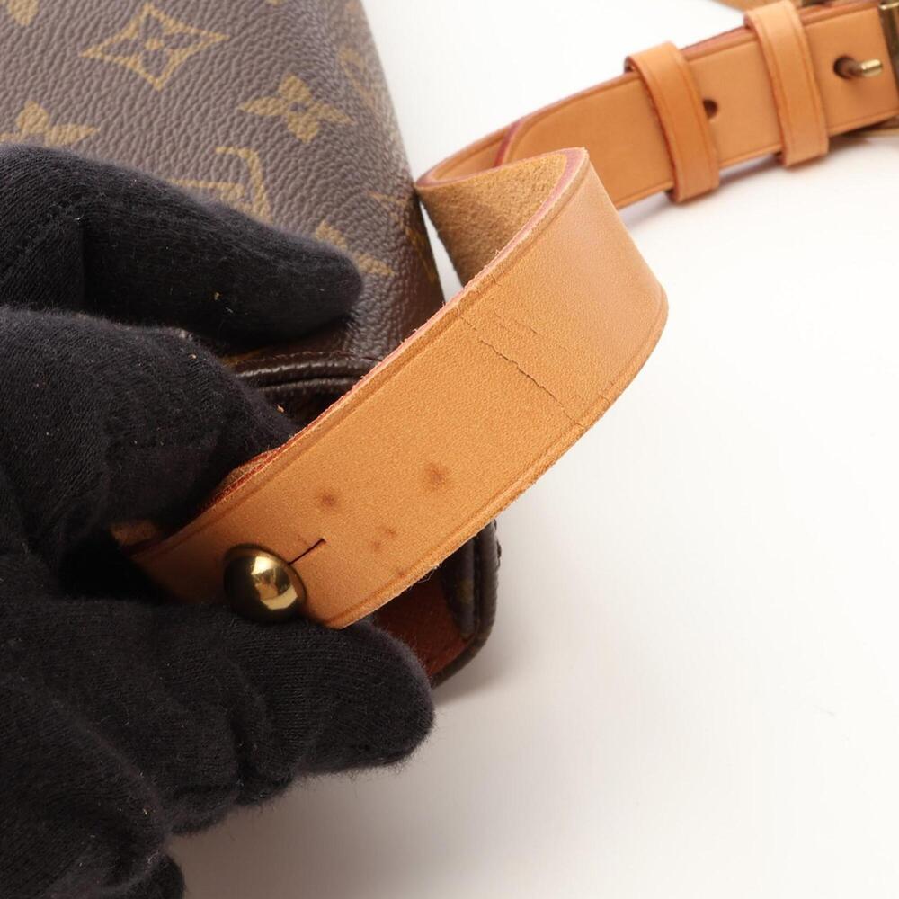 LOUIS VUITTON Brown Monogram Leather Shoulder Bag - Picture 12 of 12